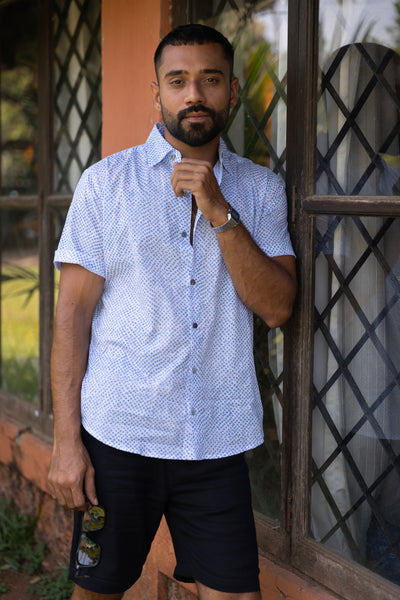 Blue Spots Shirt - Short Sleeve