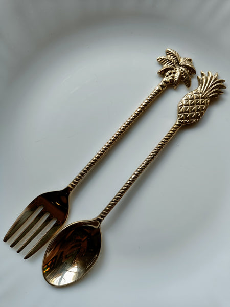 Pineapple & Palm Cutlery Set