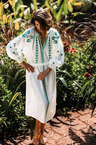 Coptic Dress - Emerald