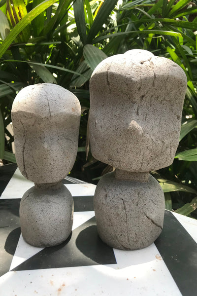 Moai Clay Doll - Set of 2