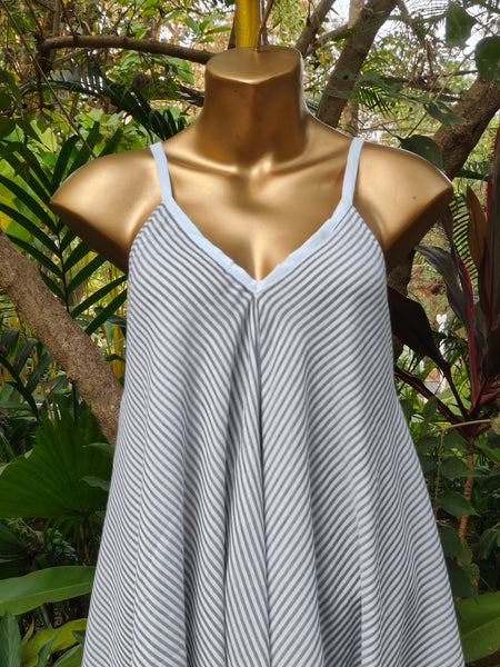 Thin Stripe Black/White Lily Dress
