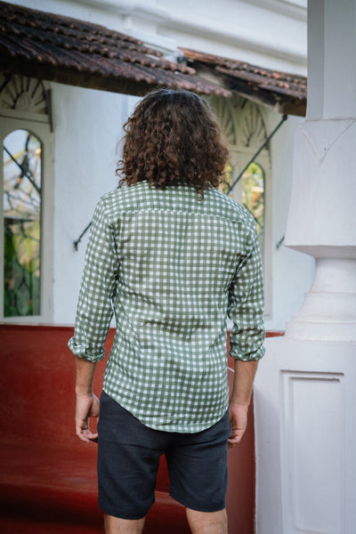 Green Check Shirt - Long Sleeve
