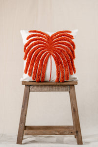 Red Palm Tree Cushion Cover