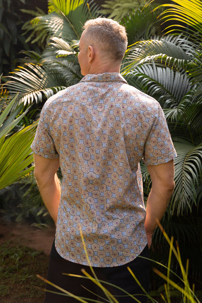 Africa Shell Blue - Short Sleeve