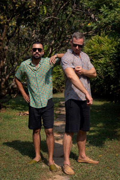 Africa Shell Blue - Short Sleeve