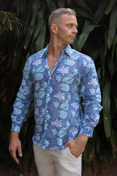 Batik Lily Pad - Long Sleeve