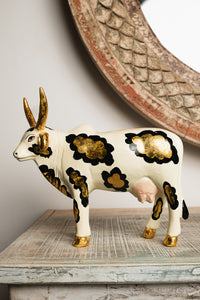 Flower Cow Statue