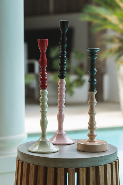 Gaston Candle Stand - Red