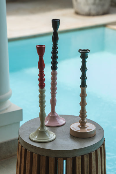 Gaston Candle Stand - Red