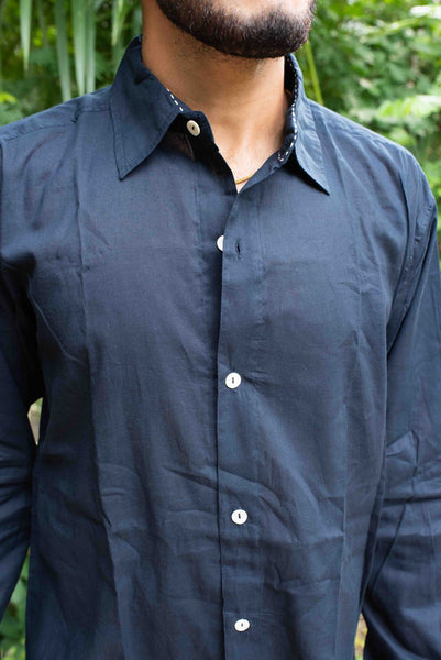 Solid Black Shirt  - Long Sleeve