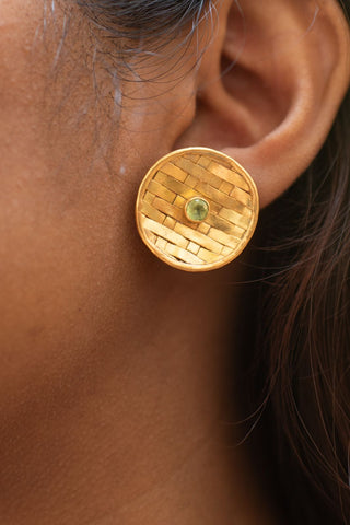Peridot Stud Earrings