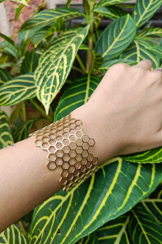 Golden Honeycomb Bracelet