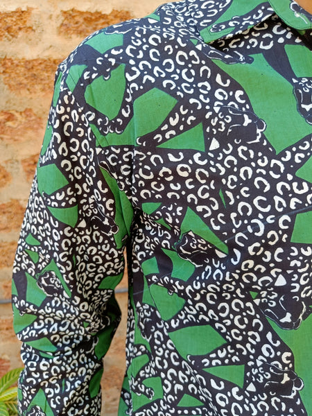 Panther Green Shirt - Long Sleeve