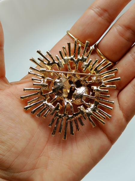 Starburst Brooch - Black