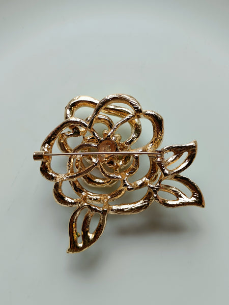 Rose Brooch - Green