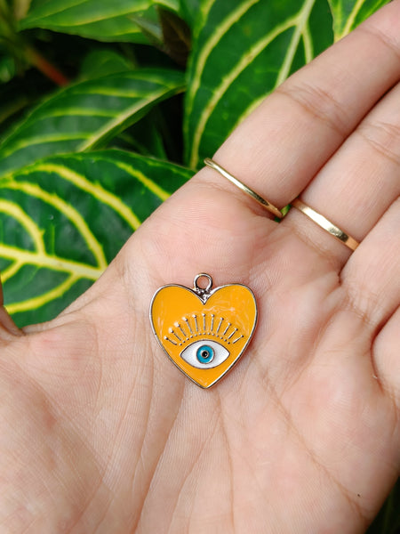 Yellow Heart Charm