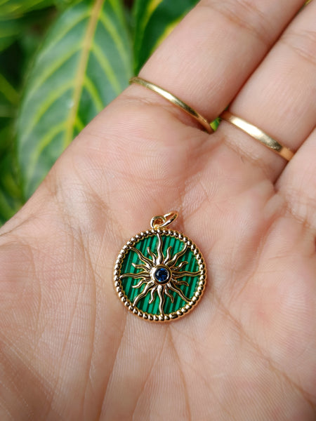 Green Sun Charm