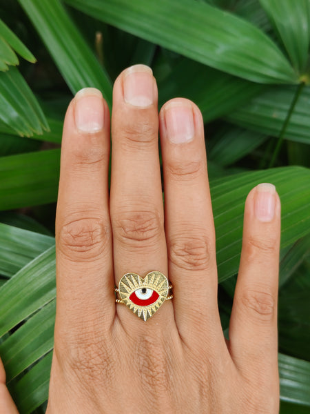 Lover's Eye Ring - Red