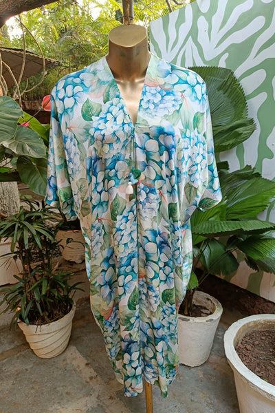 Drop Sleeve Dress - Hydrangea