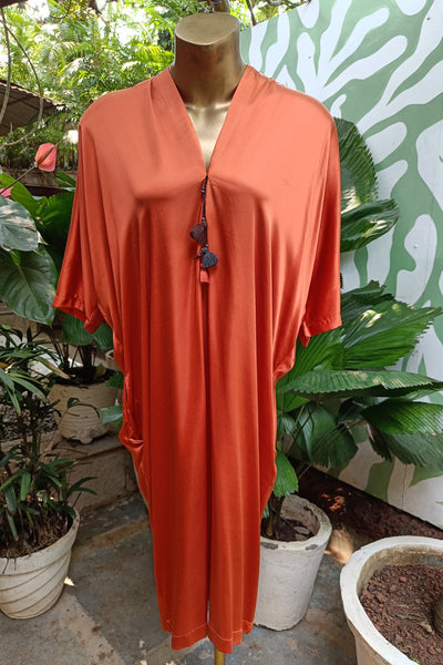 Drop Sleeve Dress - Papaya