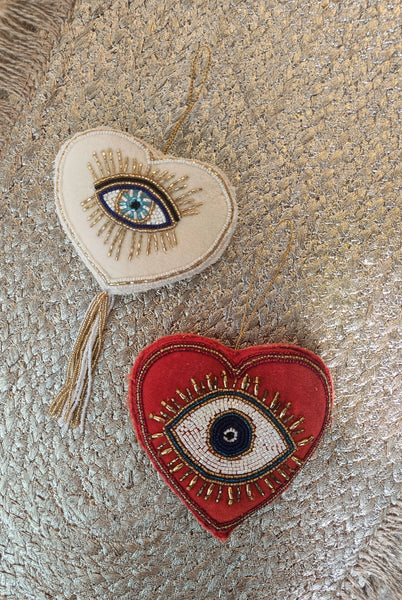 Heart Eye Danglers - Set of 2