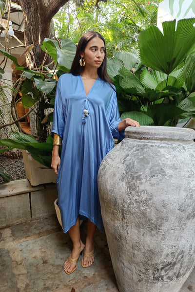 Drop Sleeve Dress - Bluebell