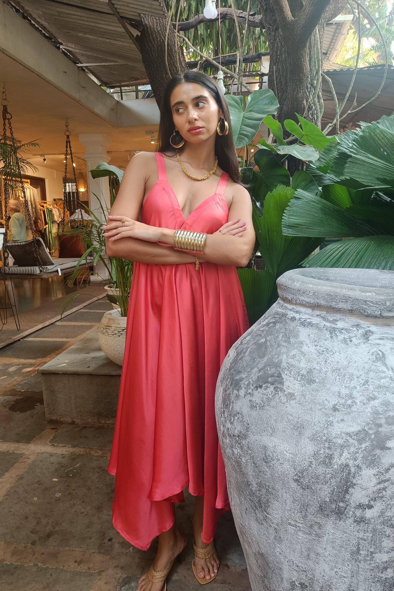 Coral Tunis Dress