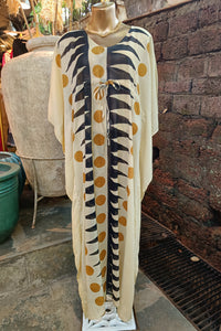 Nomusa Kaftan - Black & Gold