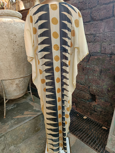 Nomusa Kaftan - Black & Gold