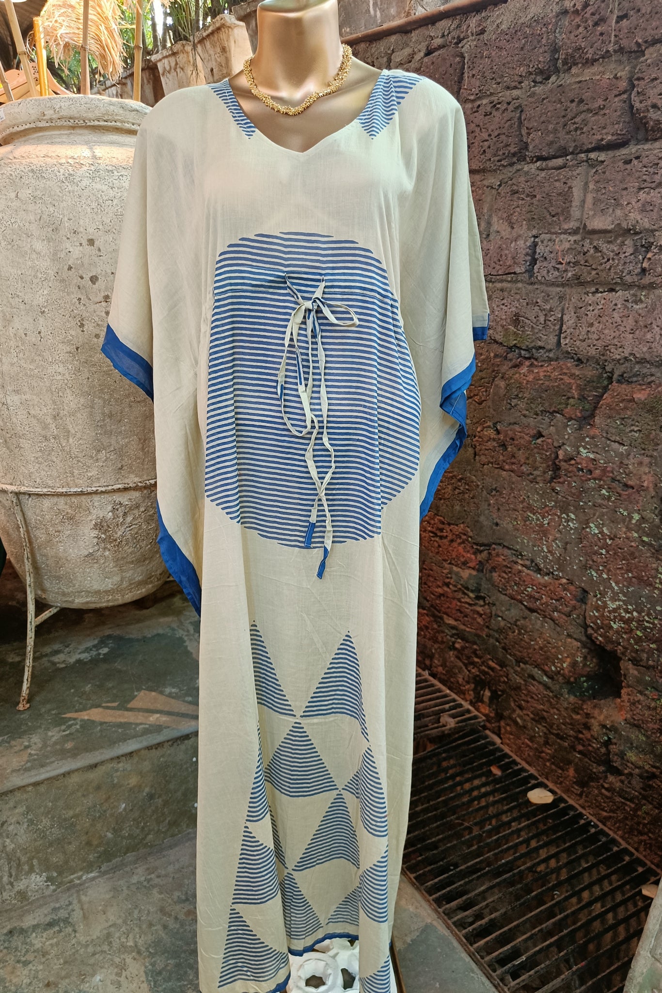 Nomusa Kaftan - Blue Stripe