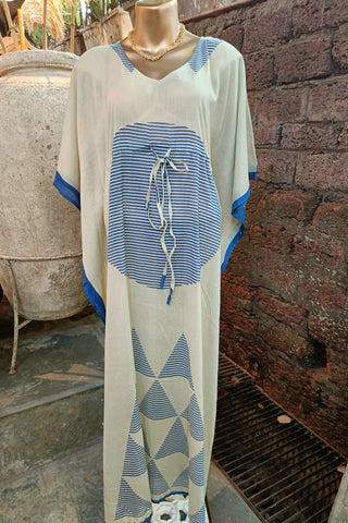 Nomusa Kaftan - Blue Stripe
