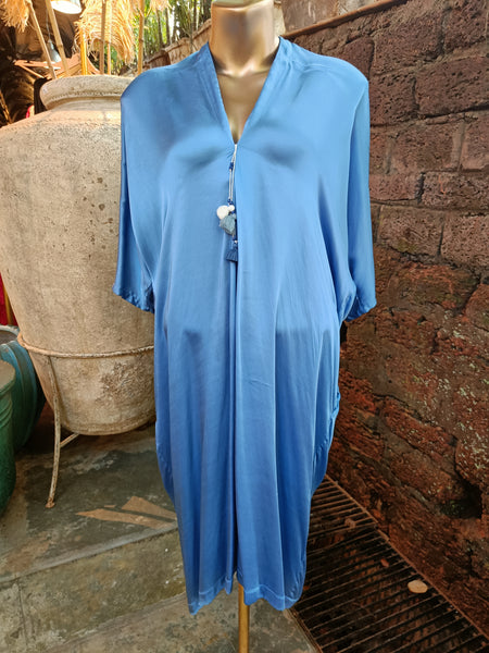 Drop Sleeve Dress - Bluebell