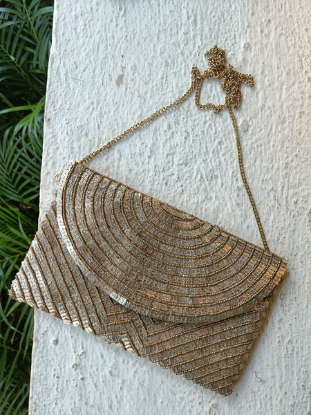 Sakura Clutch - Golden