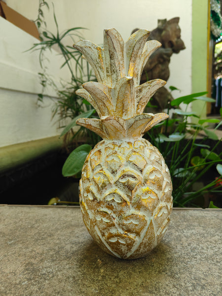 Golden Wooden Pineapple