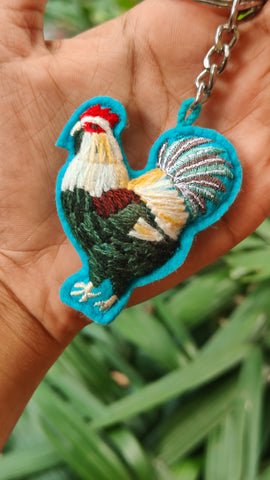 Rooster Keychain