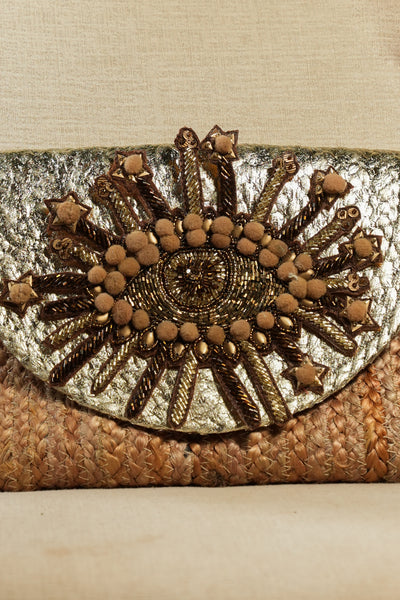 Bronze Eye Jute Bag