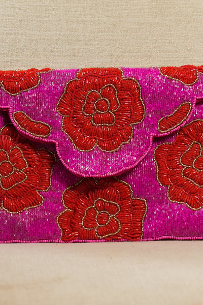 Pink Carnation Jute Bag
