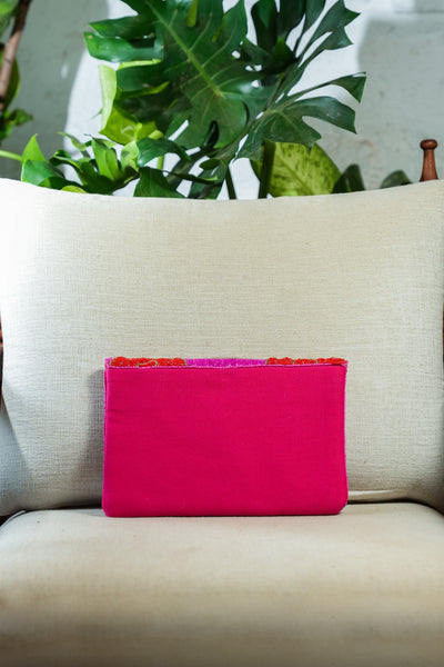 Pink Carnation Clutch Bag