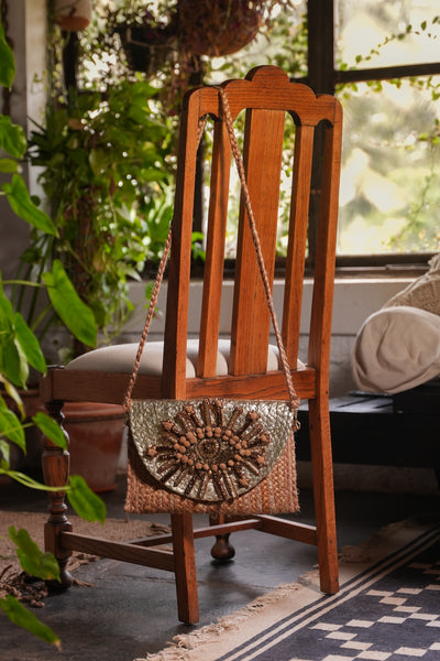Bronze Eye Jute Bag