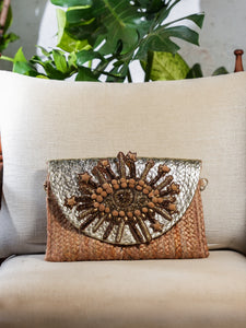 Bronze Eye Jute Bag