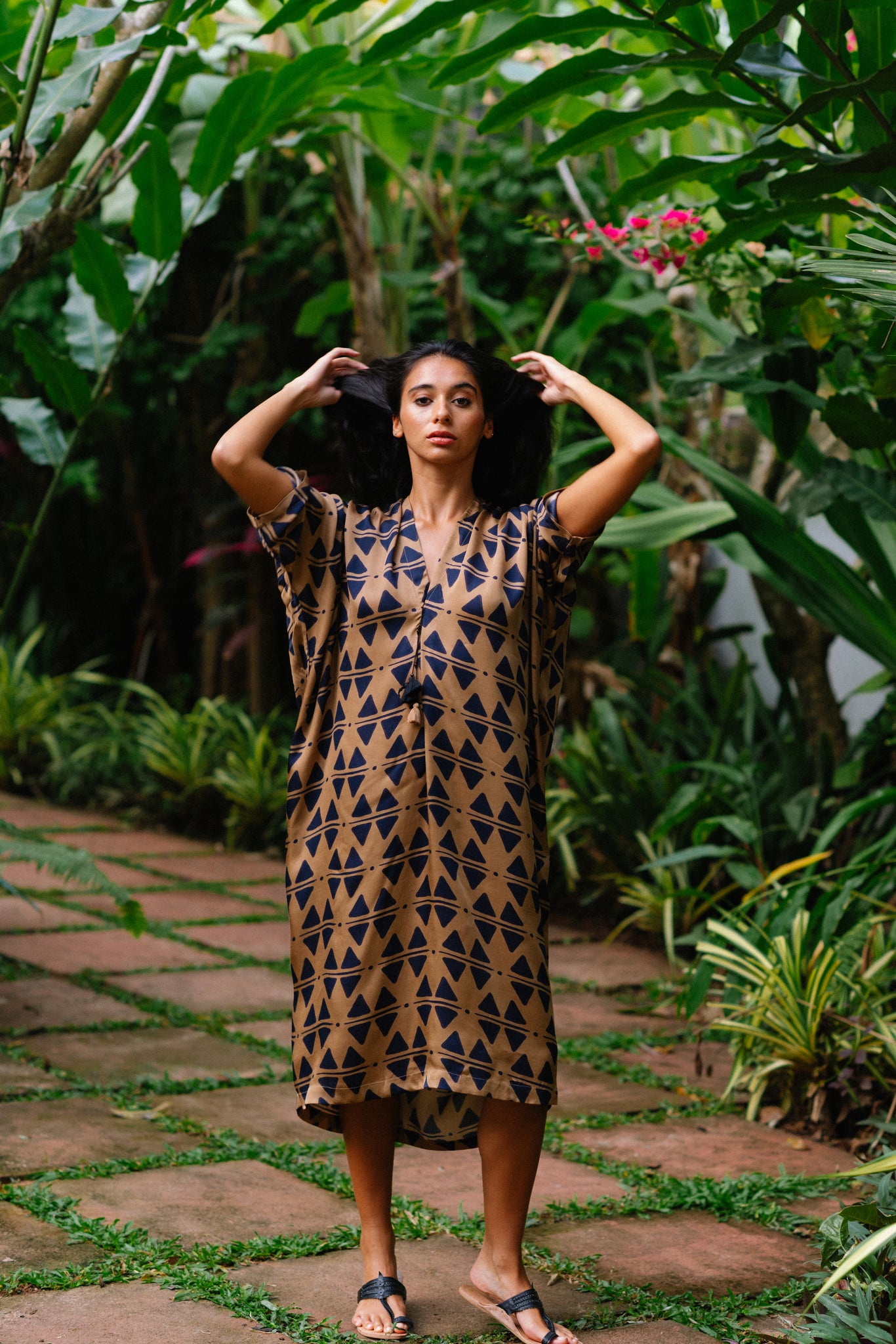 Drop Sleeve Dress - Delta Brown