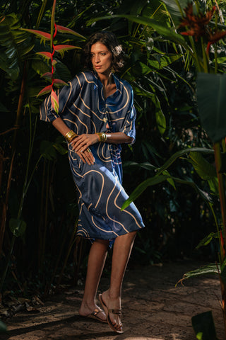 Drop Sleeve Dress - Navy Matisse
