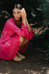 Romantico Dress - Fuchsia