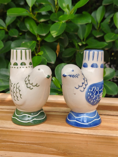 Dove Candle Holder - Green