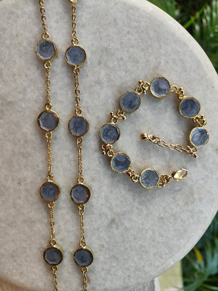 Classic Grey Hexa Bracelet