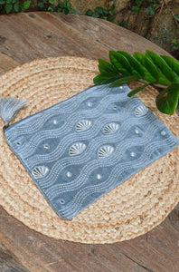 Wave Velvet Pouch