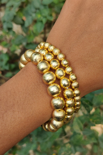 Golden Beaded Bracelet
