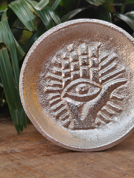 Hand Eye Plate - Silver