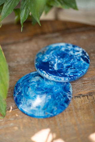 Ocean Resin Coasters - Set of 2