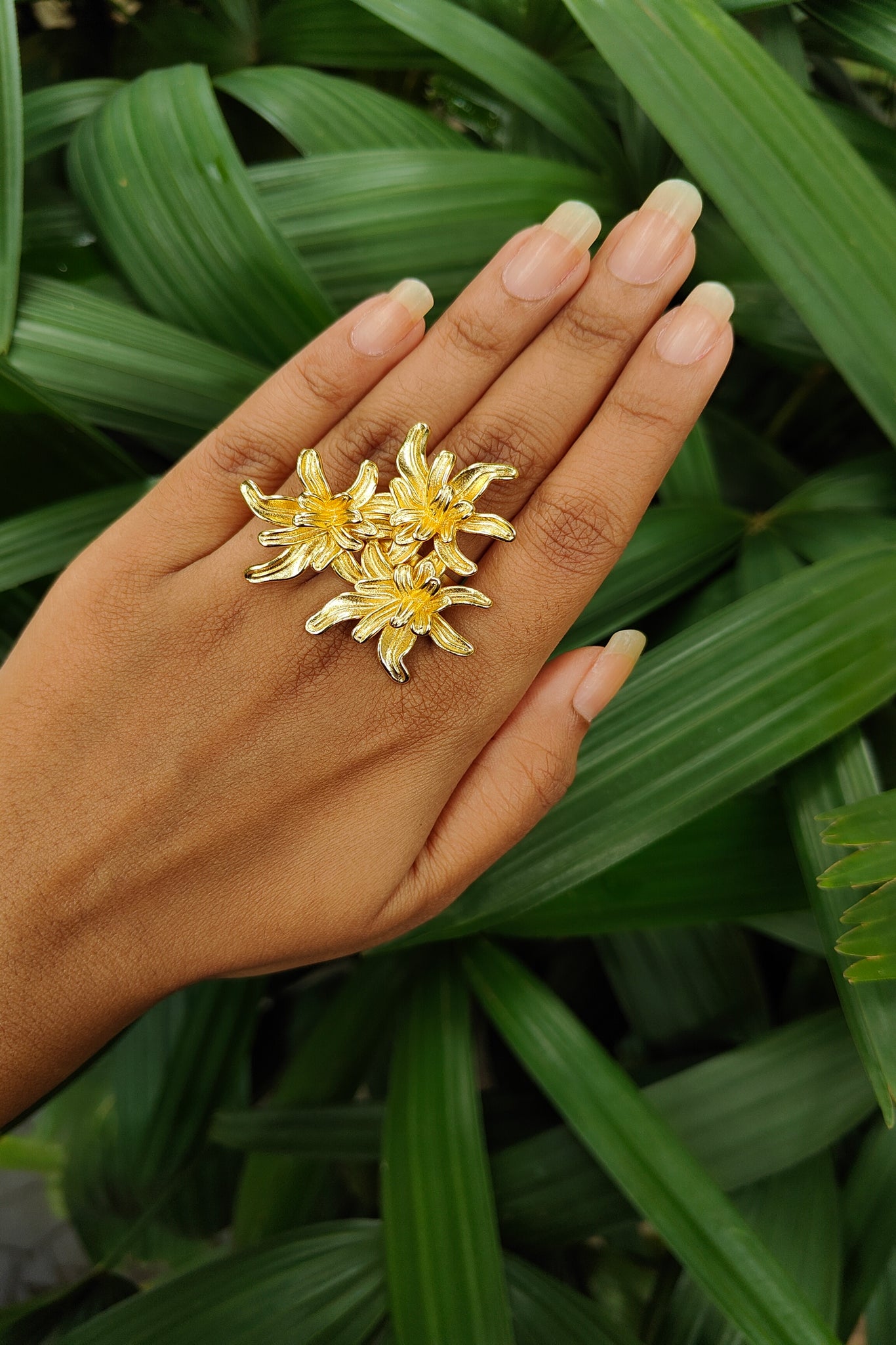 Three Flower Ring
